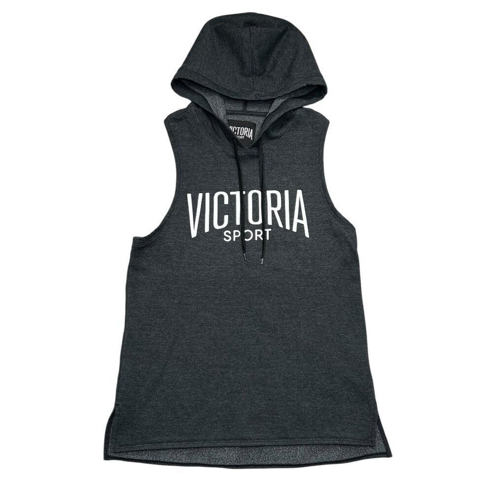 Victoria's Secrete Hooded Tank Top Women's XS Victoria Sport Gray Training Shirt